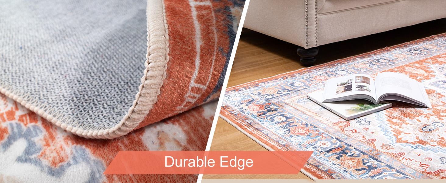 BESTSWEETIE Machine Washable Area Rugs for Living Room Floor Carpet Doormat Vintage Runner Rug for Bedroom Indoor Dinning Room Nursery Large Area Rug Outdoorfun