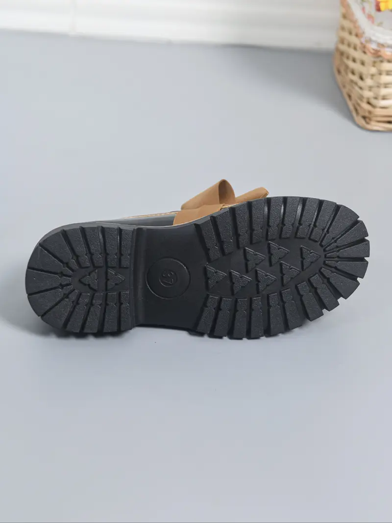 Women's Loafers Flat Spring Autumn 2026 New Arrival, Multiple Colors Bowknot Versatile British Style Small Leather Shoes, Casual PU Leather PVC Sole