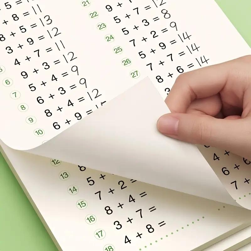 Kindergarten Math Addition Subtraction Workbook, 10-100 Number Practice Book, Early Learning Calculation Exercise Sheet