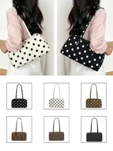 New Plain Color Nylon Handbag, Asymmetrical Design Shoulder Bag, Korean Style Simple Tote, All Seasons Casual Fashion Accessory