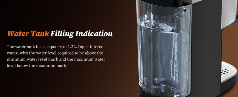 Espresso Coffee Maker Machine, 20 BAR Professional Espresso Maker with Milk Frother Steam Wand, 40-1/2 Oz Removable Water Tank, PCB Temperature Control, Compact Coffee Machine for Cappuccino, Latte,1350W