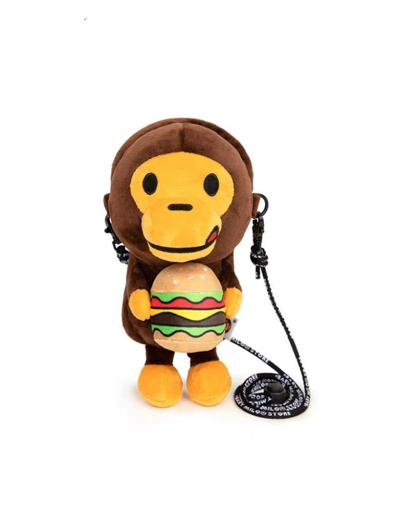 Plush Japanese Love Model Stuffed Baby Monkey Messenger Bag - Playful, No-Frills Trendy Mobile Phone Bag for Kids (Toys & Hobbies, Dolls & Stuffed Toys)