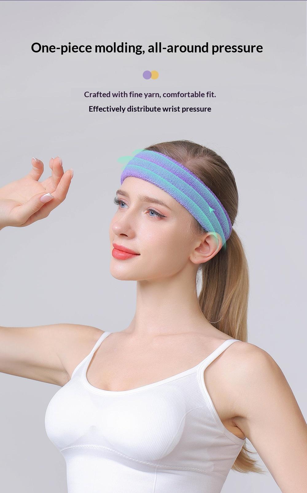 Unisex Sport Sweatband, Quick-Dry Anti-Slip Design, High Elasticity, Ideal for Gym Yoga Running Basketball, Outdoor Activities