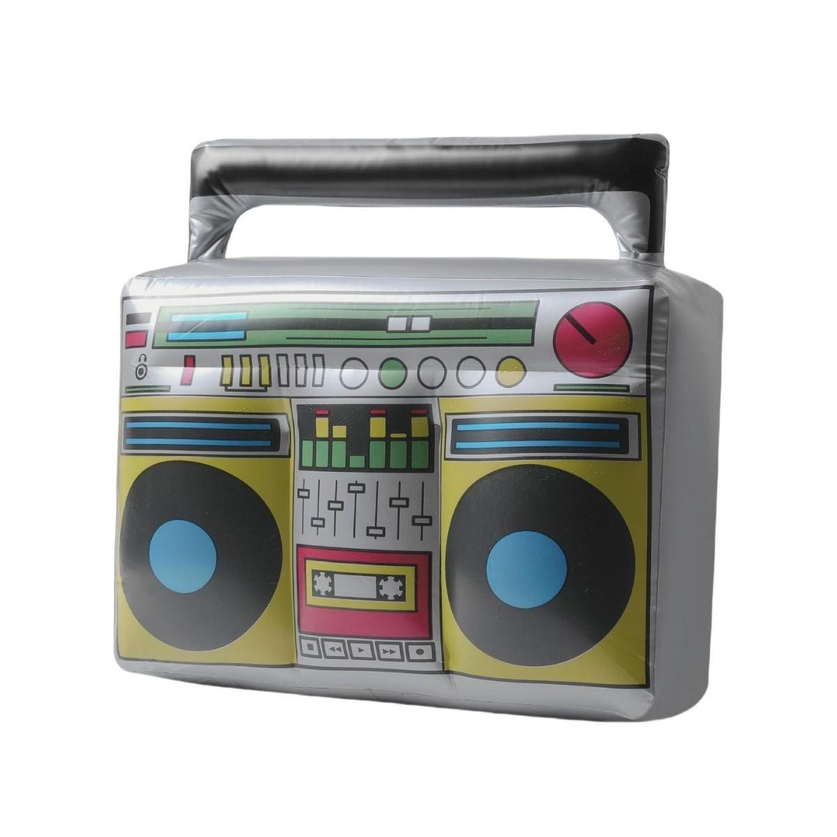 Men's 80s 90s Hip Hop Rapper Costume - Neon Pink Shiny Tracksuit with Inflatable Retro Cell Phone Prop & Gold Chain - Old School 1980s Party Outfit