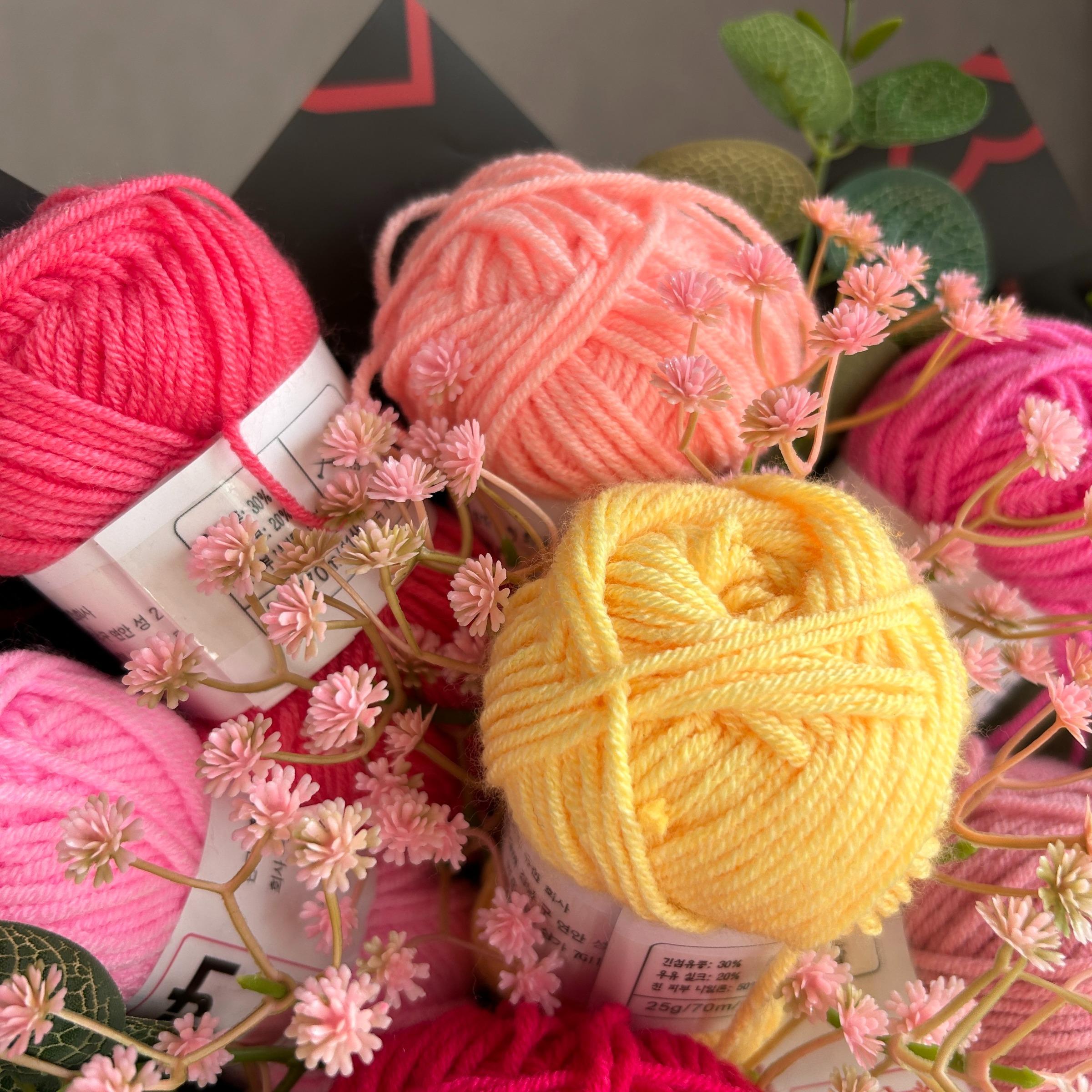 Knitted Bouquet Customizable Gift Anniversary Present with Packaging, Hooked Flower Doll DIY Any Favorite Knit Item Christmas Thanksgiving