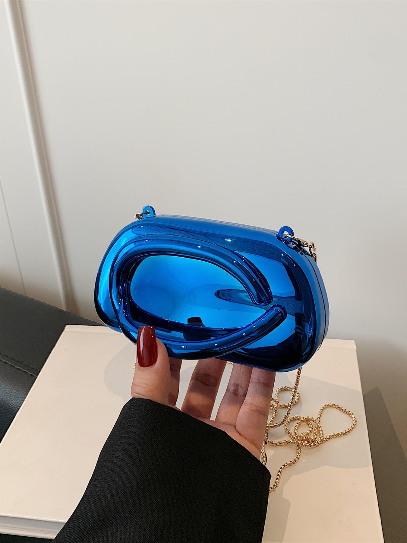 2025 New Acrylic Mirror Red Bag | Retro Luxury Shell Shaped Evening Party Crossbody Bag for Women Vintage Chic Purse