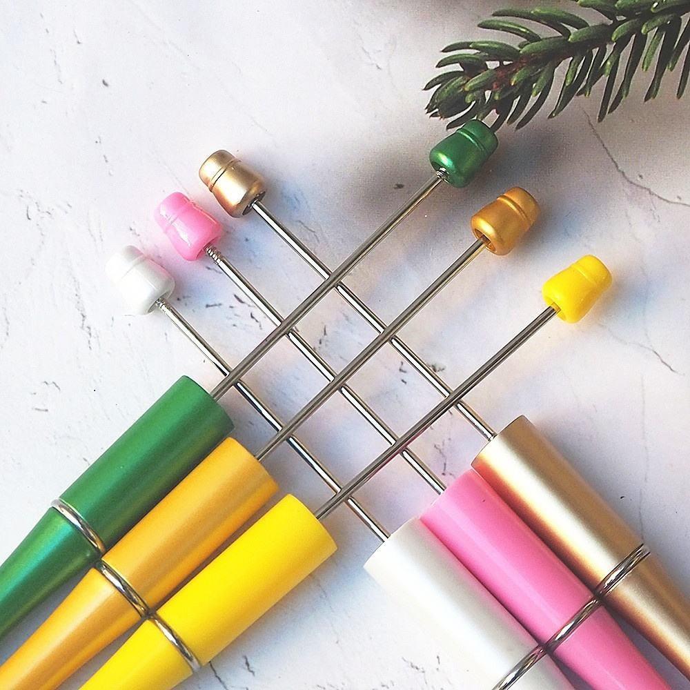 10 Pack Multicolor Beaded Pens, Handmade Jewelry Making Decorative Pens, Creative Gift Pens for Craft Enthusiasts