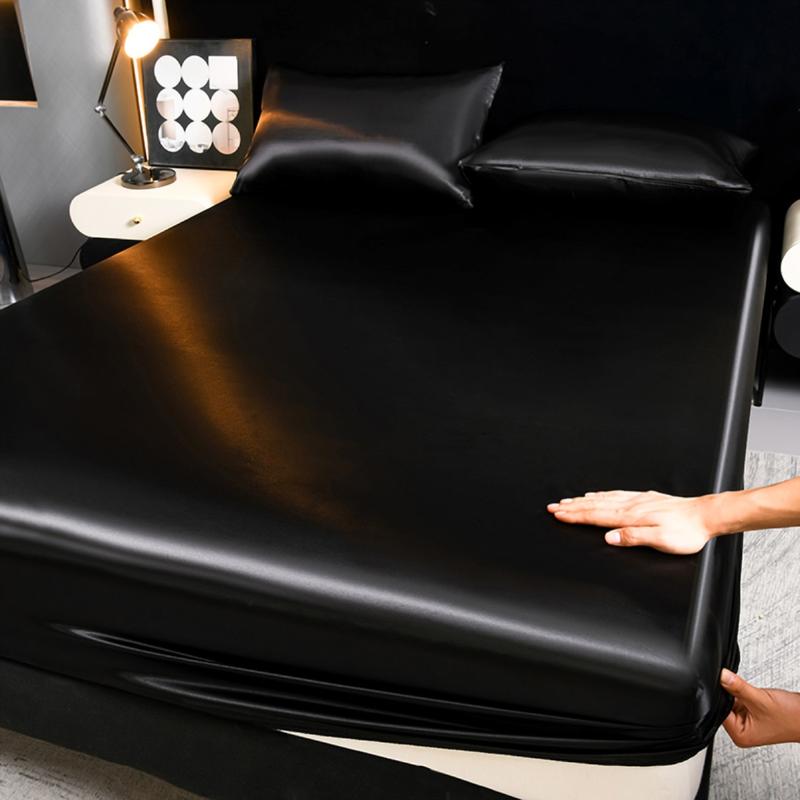 2/3Pcs Silky Satin Bed Sheet Set, Satin Bed Sheets, Dustproof Mattress Protector, Soft and Comfortable Fitted Sheet, Skin-Friendly & Breathable, Smooth Mattress Cover, Silk-Like Bedding for Bedroom/Dorm/Hotel, Multiple Sizes Available 2/3Pcs Silky Satin Bed Sheet Set, Satin Bed Sheets, Dustproof Mattress Protector, Soft and Comfortable Fitted Sheet, Skin-Friendly & Breathable, Smooth Mattress Cover, Silk-Like Bedding for Bedroom/Dorm/Hotel, Multiple Sizes Available