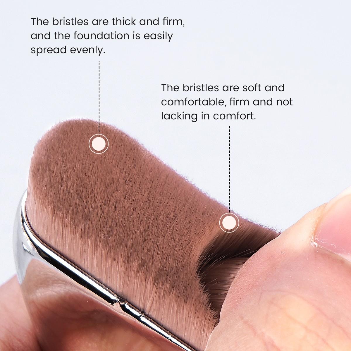 Maange 3-Piece Makeup Brush Set, Foundation Brushes, Professional Cosmetic Tools, Essential Beauty Essentials, Perfect for Daily Use