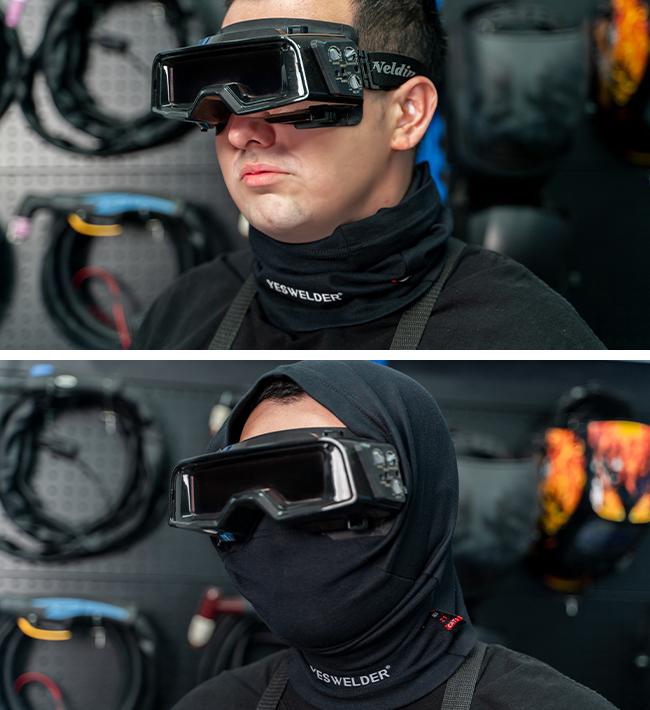 YESWELDER Flame Resistant Welding Neck Gaiter | FR Polyester Fiber Balaclava Face Mask | Breathable Headwear Bandana for Welders, Fire Safety, and Spark Protection