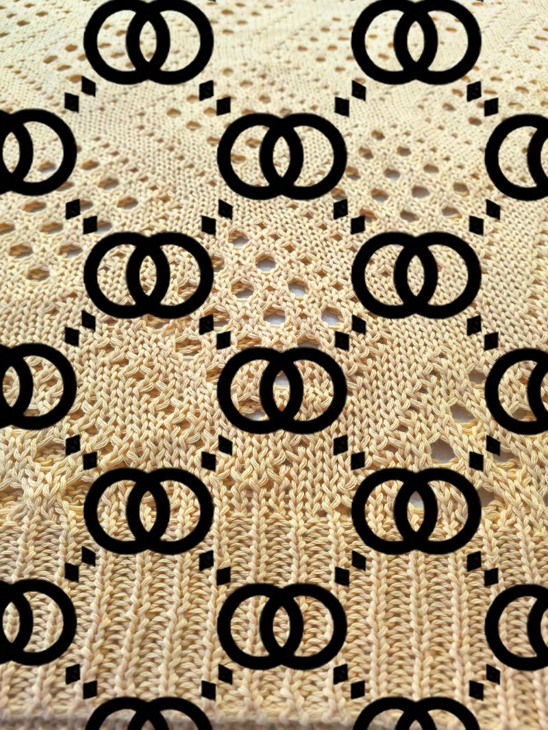 Women's Geometric Print Round Neck Sweater, Fall Winter Casual Batwing Short Sleeve Knitwear, Comfortable Warm Fitted Top