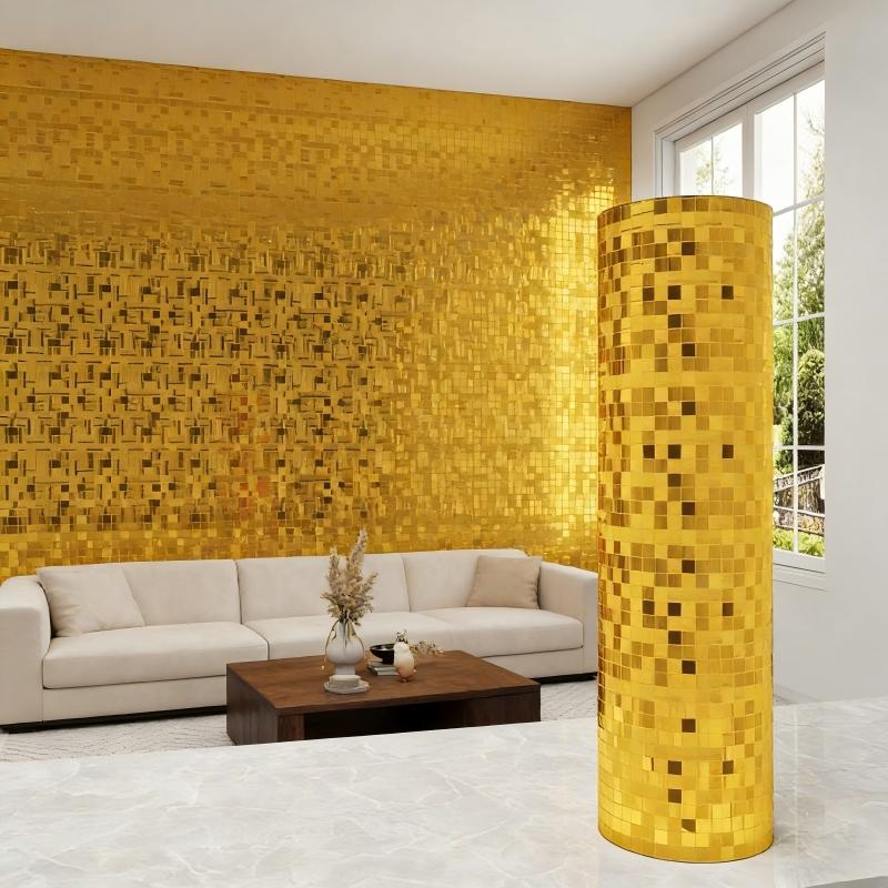 1 Roll 3D Metallic Texture Decorative Sticker, 2mm Thick Ceiling Wall Mural, Easy Installation, Seamless Splicing, Peel and Stick Wall Decal for Living Room Bedroom Modern Home Decor