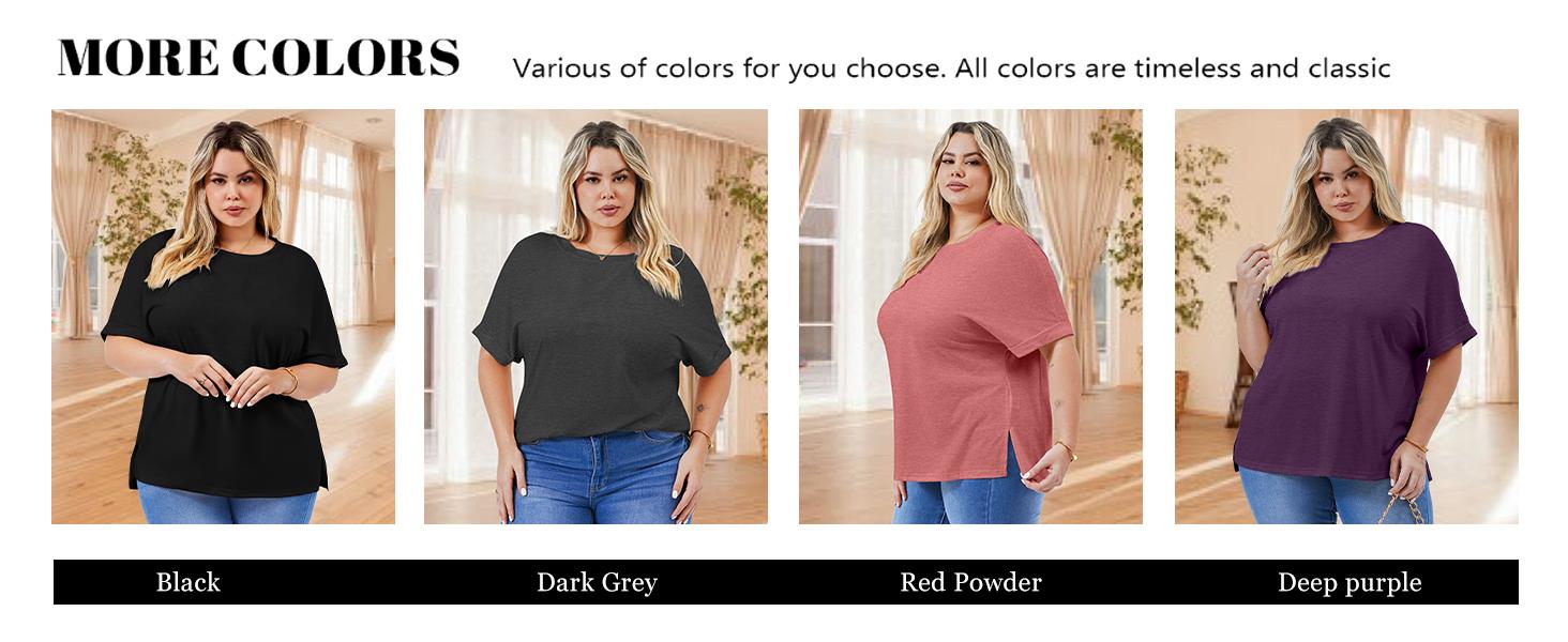 Chulianyouhuo 2026 Women's Plus Size Top Oversized Half Sleeve Round Neck Rolled up Sleeve T-shirt Loose fit T-shirt Summer Elegant Casual Shirt M-5XL Basic Crewneck Womenswear Tshirt Chulianyouhuo 2026 Women's Plus Size Top Oversized Half Sleeve Round Neck Rolled up Sleeve T-shirt Loose fit T-shirt Summer Elegant Casual Shirt M-5XL Basic Crewneck Womenswear Tshirt