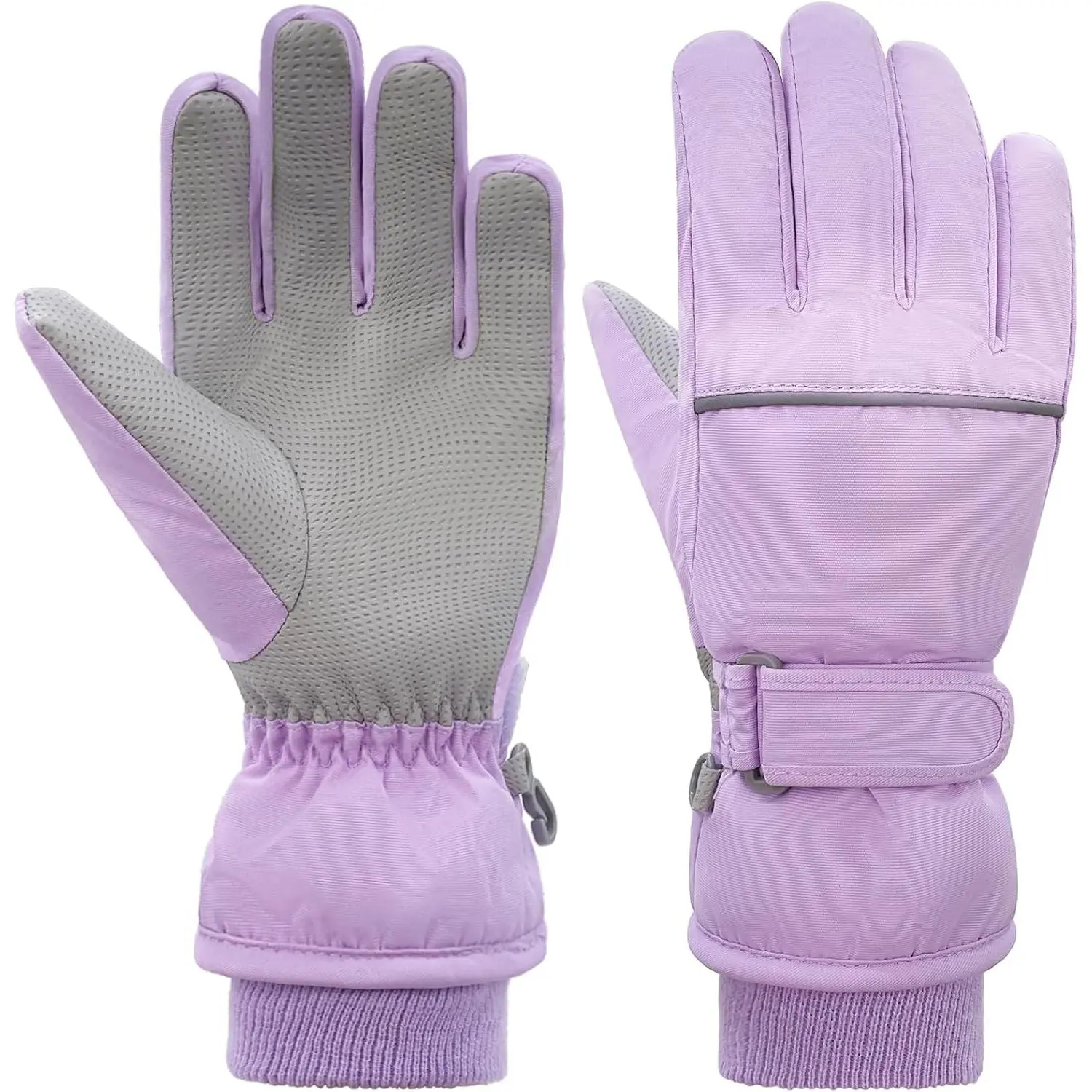 Kids Winter Ski Gloves Waterproof Children Girls Boys Fleece Thermal Snowboard Snow Gloves Mittens for Cold Weather