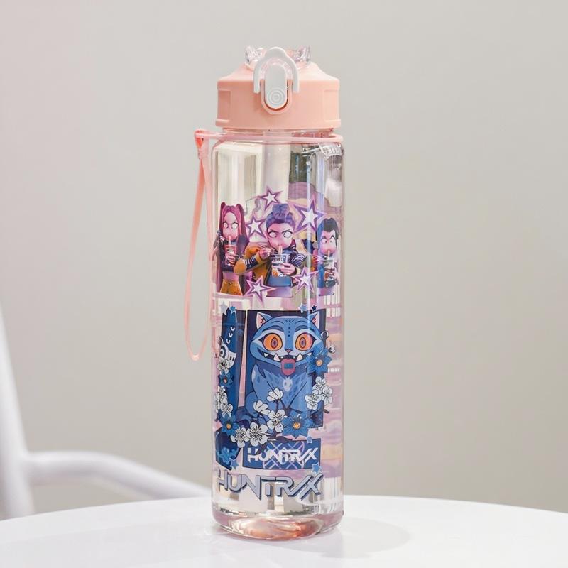 Cute Cartoon Insulated Cup, Tumbler with Lid, Trendy Girl Design, Fun Cat Pattern, Portable Water Bottle for School, Travel, Coffee, Halloween Party, Teen Gifts