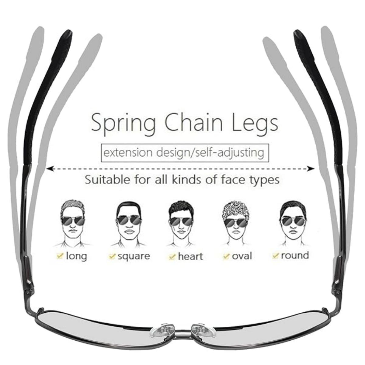 White-black Polarized Photochromic Sunglasses UV400 Sports Sunglasses Day and Night Driving Glasses Ultra-Light Sun Glasses Eyewear Cycling Glasses and Goggles