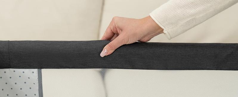 Baby Bassinet,  Crib for Infant and Newborn, Bedside Sleeper with Storage Basket and Mosquito Net, Easy to Fold, Height Adjustable, Portable Side Bed Crib