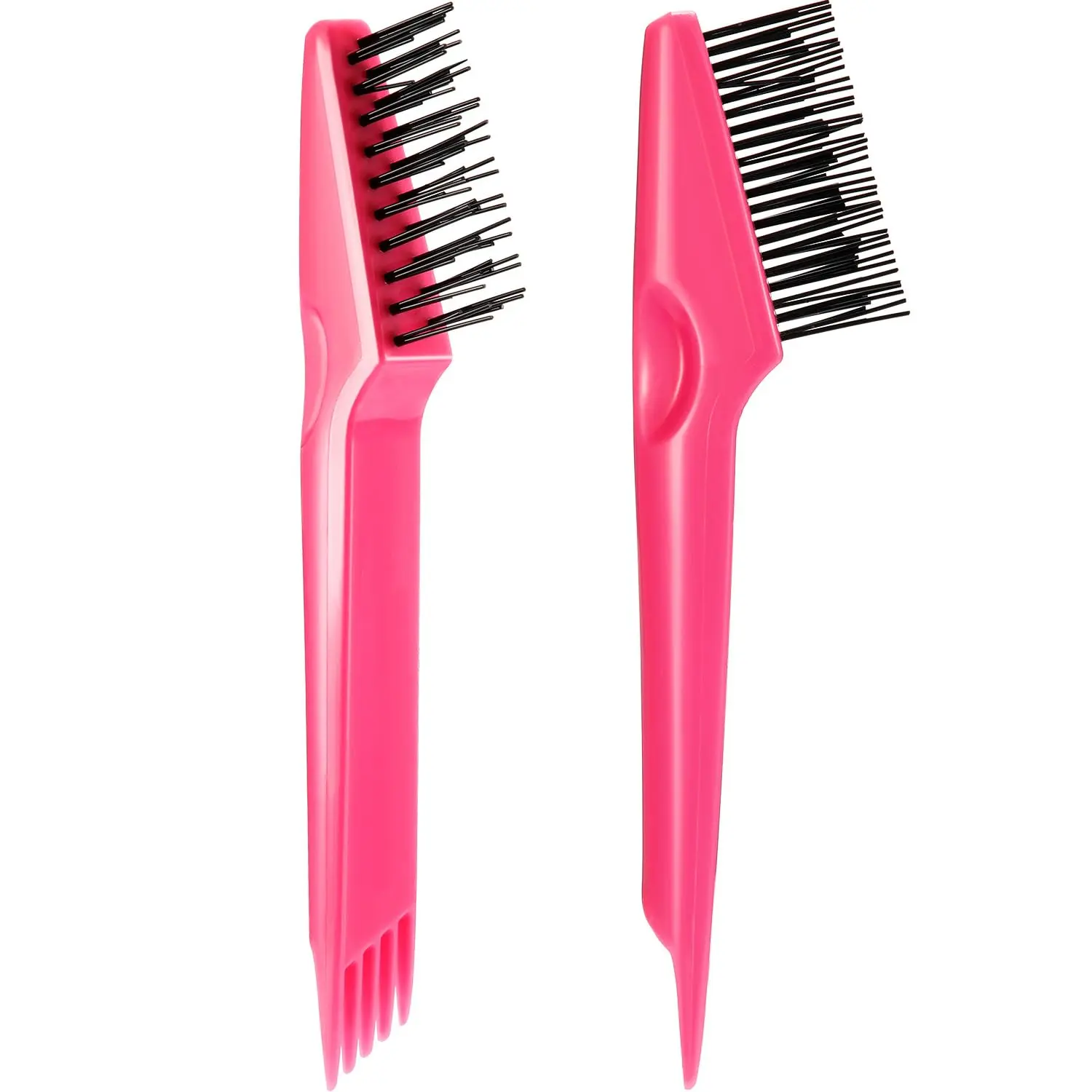 Pink double-headed comb cleaner |   The double-headed cleaner removes accumulated hair debris, provides salon-level cleaning for home use, features an easy-to-grip handle, and quickly cleans combs: Beauty and personal care