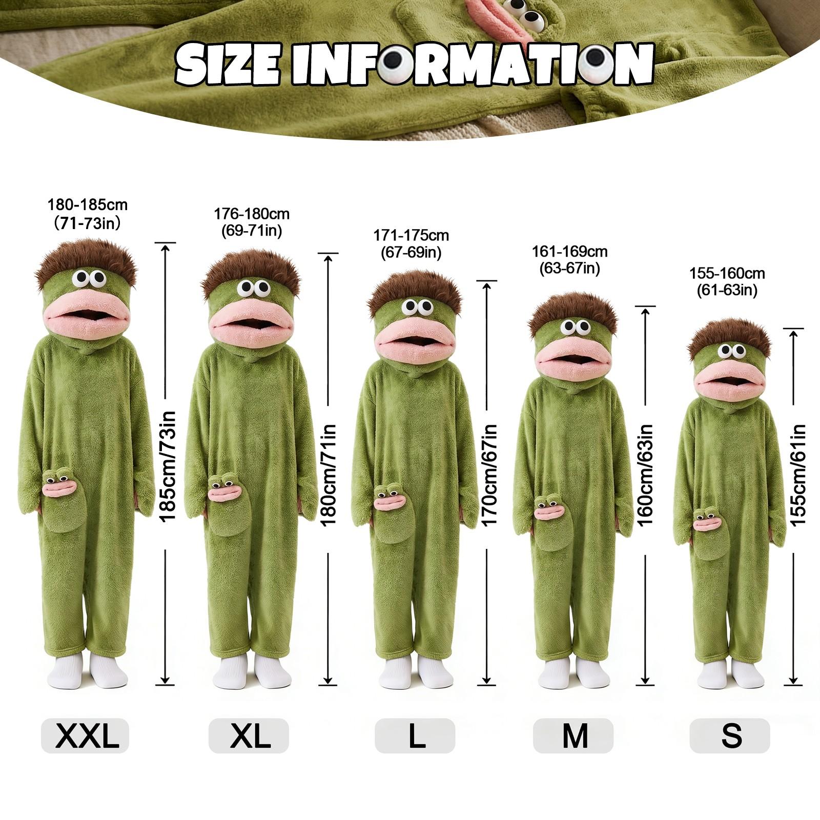 Adult Funny Animal Onesie Blanket Set, Super Soft Plush Hooded Home Blanket with Pockets, Includes Robe and Comb, Perfect for Movie Night and Relaxation #GLOBAL PICKS