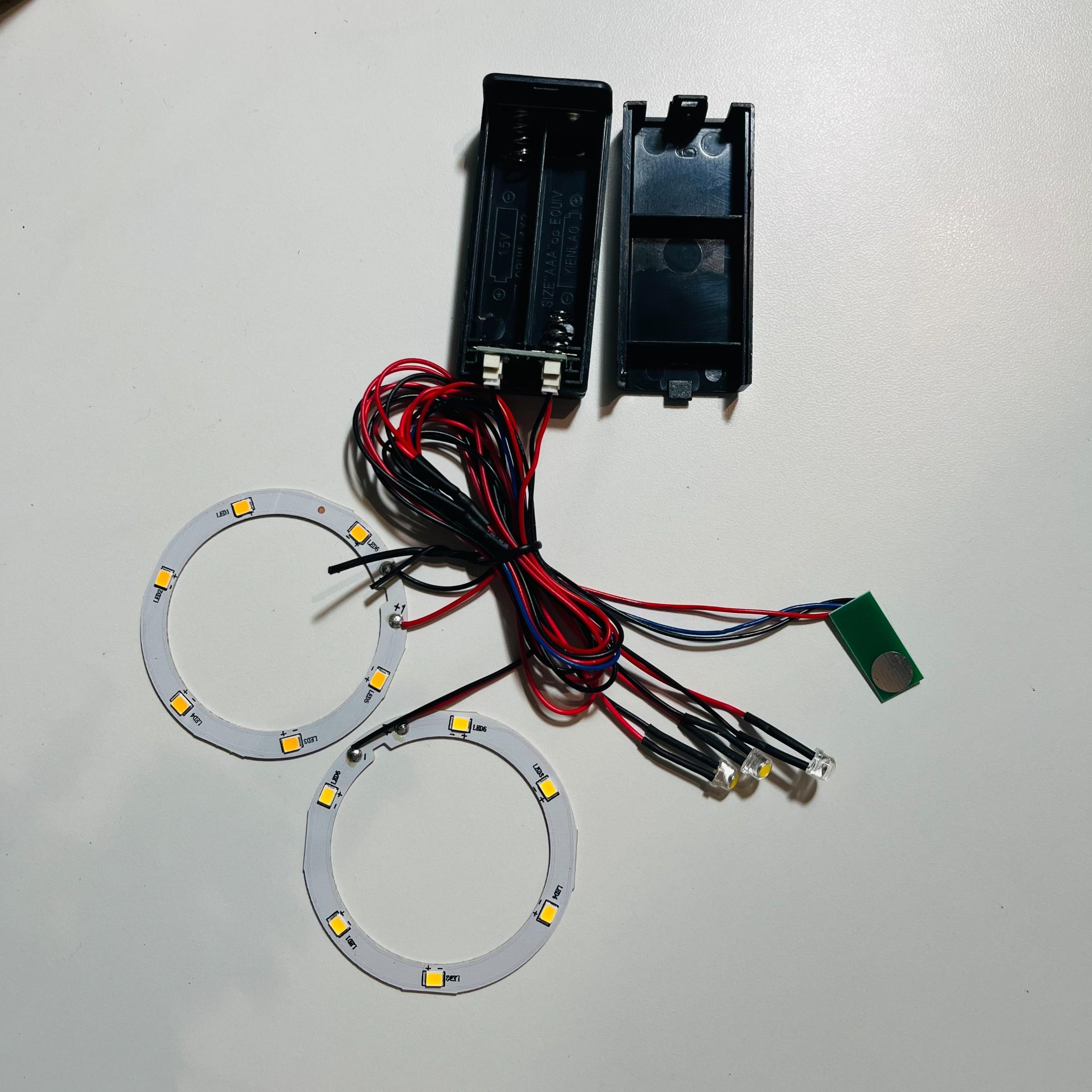 Warm White Micro Mini LED Ceiling Light Panel,DIY Lamp Kit for Miniature House 3D Puzzle,Small Light Accessory for Book Nook Display