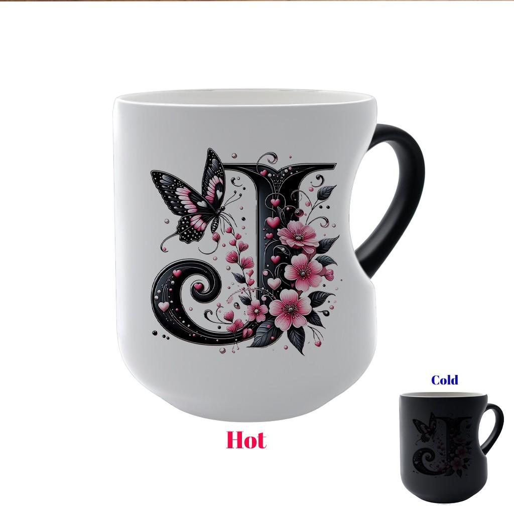 Charming Bunny Mug, Warmth in Every Sip, Magic Color-Changing Mug, Heart-Handle Design, Perfect Valentine's Day Gift for Couples