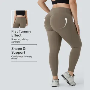 Halara UltraSculpt High Waisted Scrunch Butt Lifting Tummy Control Pocket Shaping Training Plus Size Leggings