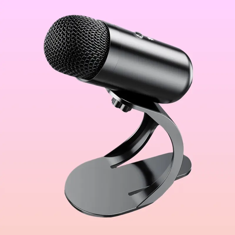 USB Wired Condenser Microphone For Desktop Computers With Noise Reduction For Karaoke Live Streaming Gaming Online Meetings And Voice Recording