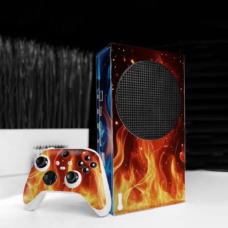 Vinyl Gaming Skin Sticker for Xbox Series S Console & Controller, Waterproof Scratch Resistant Durable, Removable No Residue Black White Art Landscape Cover