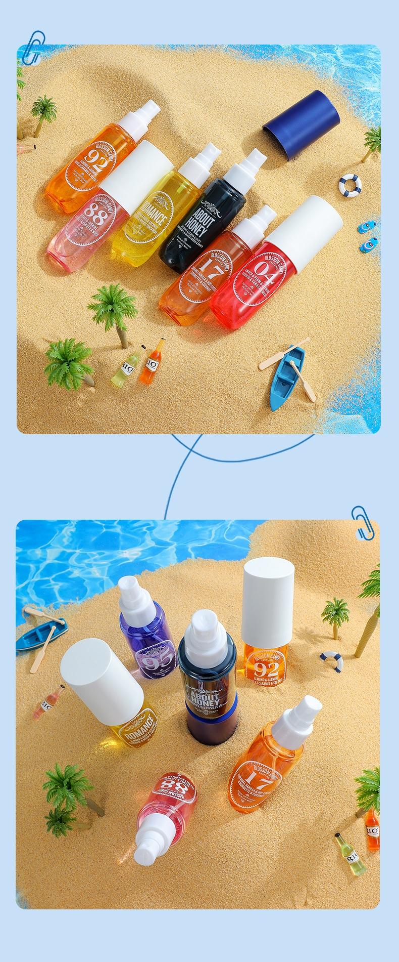 Women's and men's Brazilian digital perfume, 90ml large capacity perfume spray, long-lasting strong fragrance, multiple scents for you to choose from. The beach digital perfume, using high-quality fragrances, is an excellent gift choice for women, enhanci