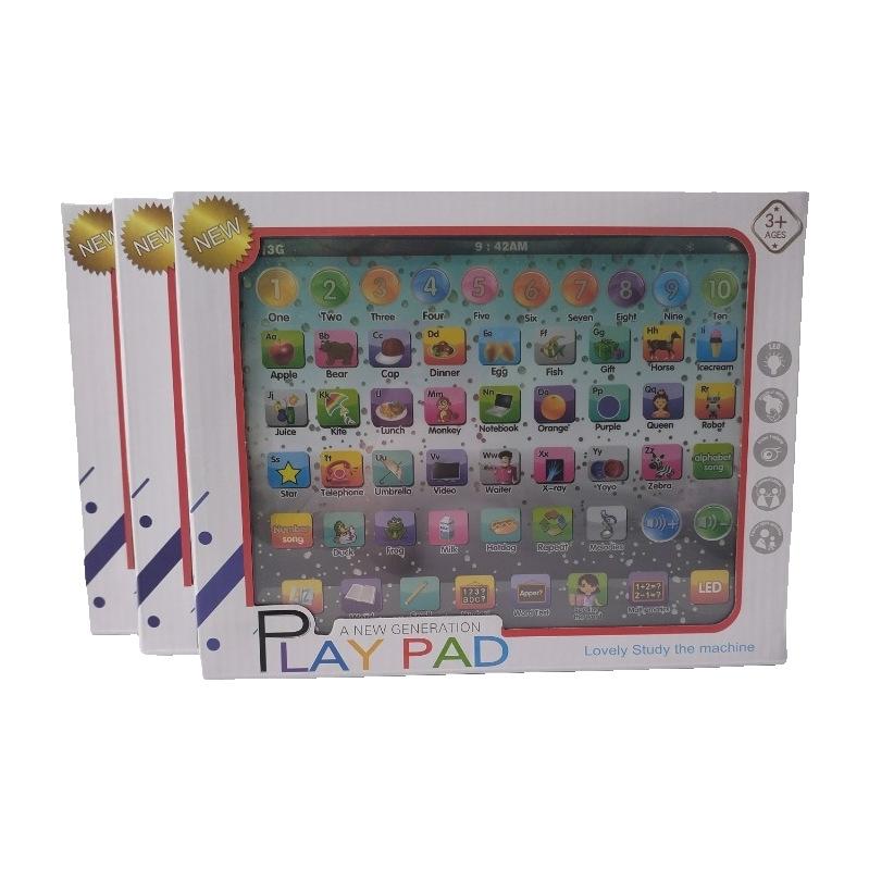 Large-Sized English Tablet Learning Machine Model Toy For Children With Simulated Lighting, IPAD Early Education Educational Story Machine