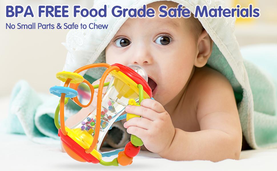 HOLA Rattle Teething Baby Toys, Silicone Pull String Toys, Montessori Multi-Functional Baby Sensory Toy Christmas Stockingstuffers for Baby Mmontessori Toys Gifts HOLA Rattle Teething Baby Toys, Silicone Pull String Toys, Montessori Multi-Functional Baby Sensory Toy Christmas Stockingstuffers for Baby Mmontessori Toys Gifts