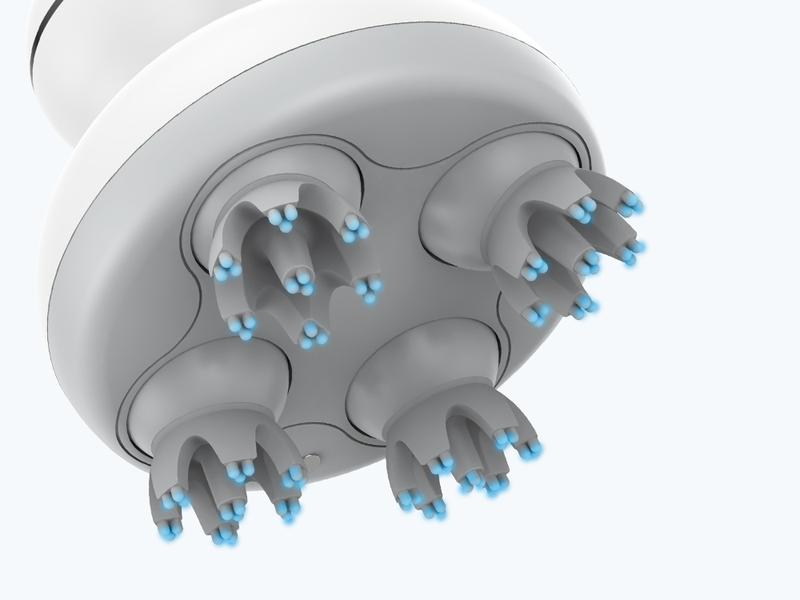 COMFIER Electric Cordless Hair Scalp Massager with Kneading 84 Massage Nodes, Handheld Portable Head Scratcher Massager for Hair Growth, Deep Clean and Stress Relax, Gifts for Men Dad Mom Silicone Relaxing Plug Water Proof Black