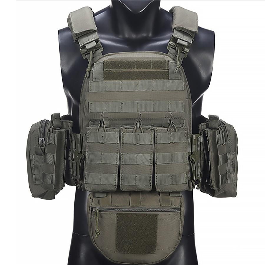 Modular Multi-Functional Tactical Lightweight Vest with Molle Expansion System, Quick Release Clips for Easy Wear, Adjustable Straps for Various Body Types