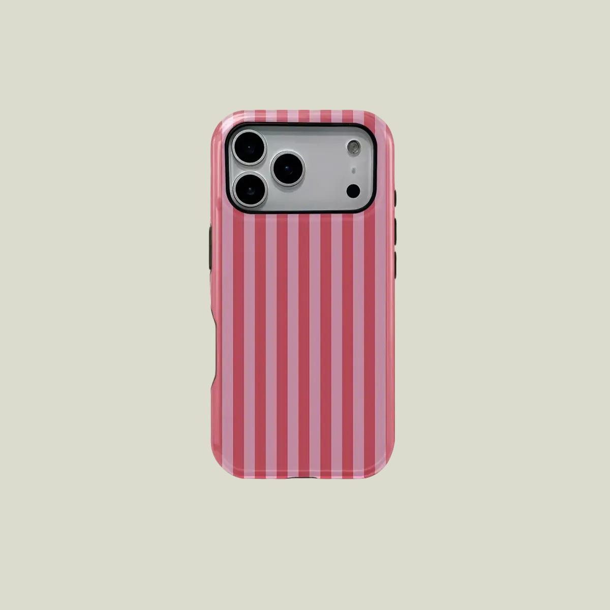 1PC Striped Print Phone Case For Summer, Rugged Shockproof 2in1 Protective Shell for iPhone 17 16 15 14 13 12 Pro Max, Samsung Galaxy S26 S25 S24 S23 Ultra Series Holiday Gift Minimalist Fashion Case Cover, Accessories, Multi-Model, One-Piece