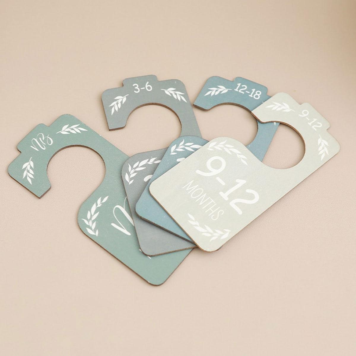 Wooden Baby Closet Dividers, Double Sided Colorful Hanging Organizer, Nursery Decor, Baby Clothes Dividers, Perfect Gift for Holidays