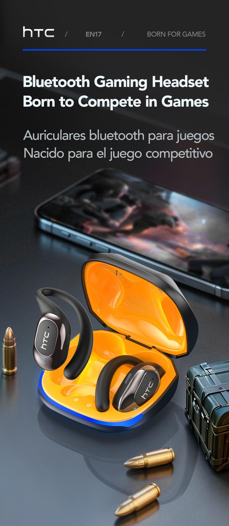 HTC-NE17 Elite: Premium AI Gaming Headset with 134-language Translation, Hi-Fi Audio Precision, Lightweight Ergonomic Design, and Immersive InGame Communication headphones bluetooth translation bluetooth earbuds translator earbuds #fathersdaygiftsectivity