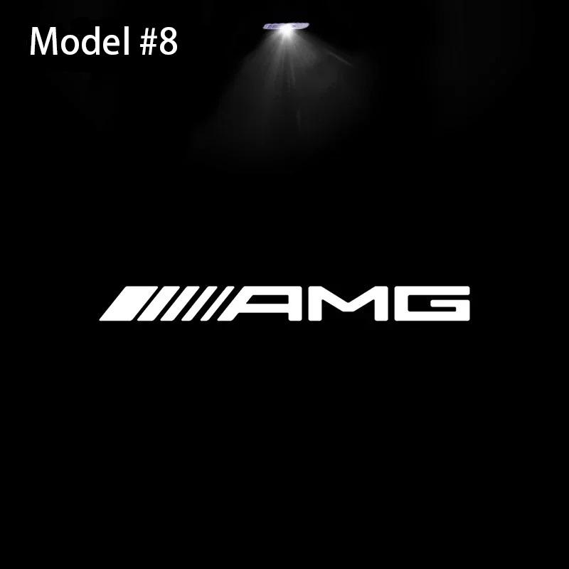 2PCS Car Mercedes-Benz Door Welcome Light Logo Badge LED HD Projector Light Welcome Light Decoration Car Accessories for Mercedes-Benz CLA W117 C117 CLS W218 C218 C-Class Coupe C205 S205 E-Class Coupe C207 A207 M-Class [W166] E-Class E2001 E300L E450L