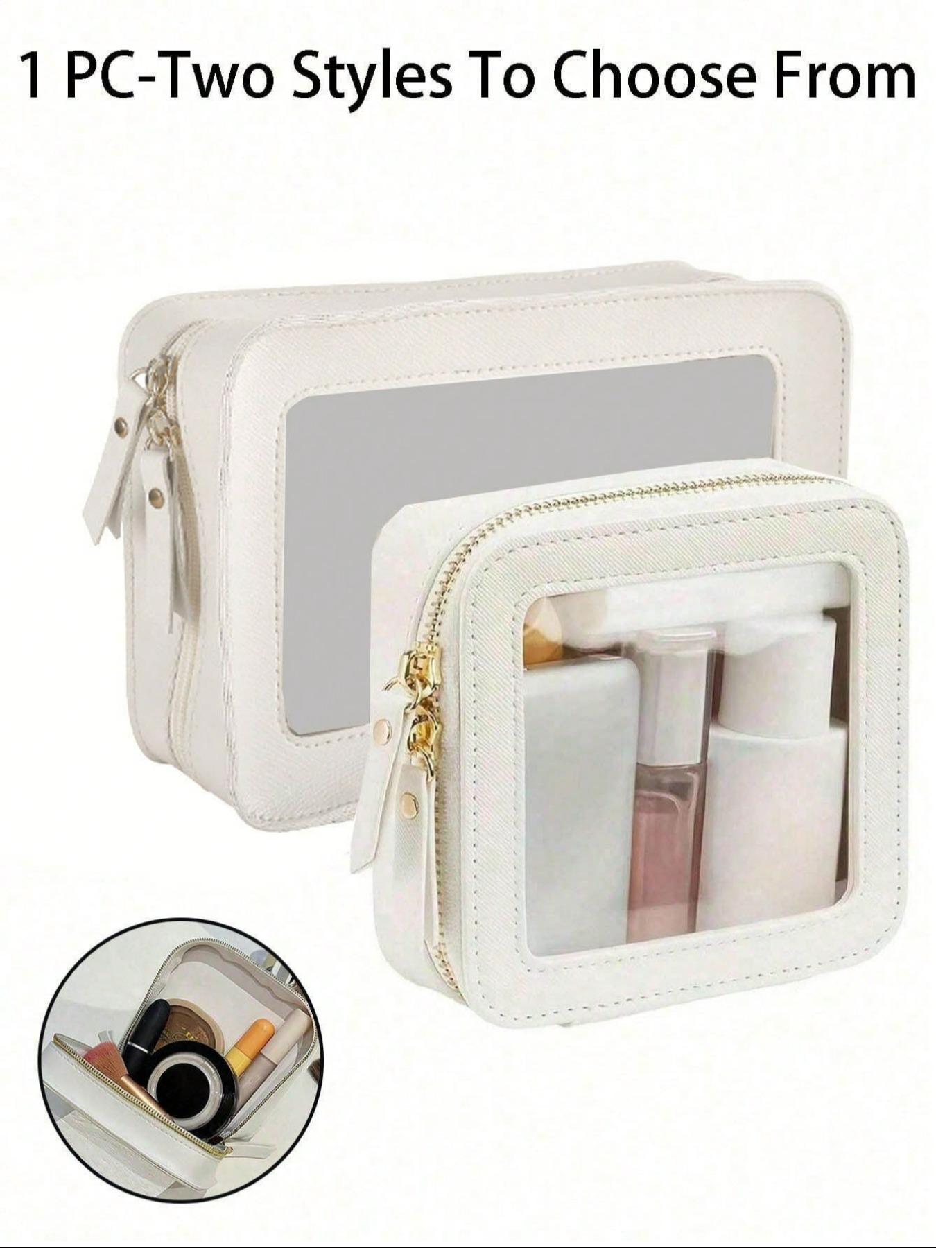 Transparent Mini Makeup Bag, Wallet Style, Waterproof Zipper Pouch, Travel Essential, Student Daily Use, Perfect Gift for Friends, Makeup Organizer Pouch