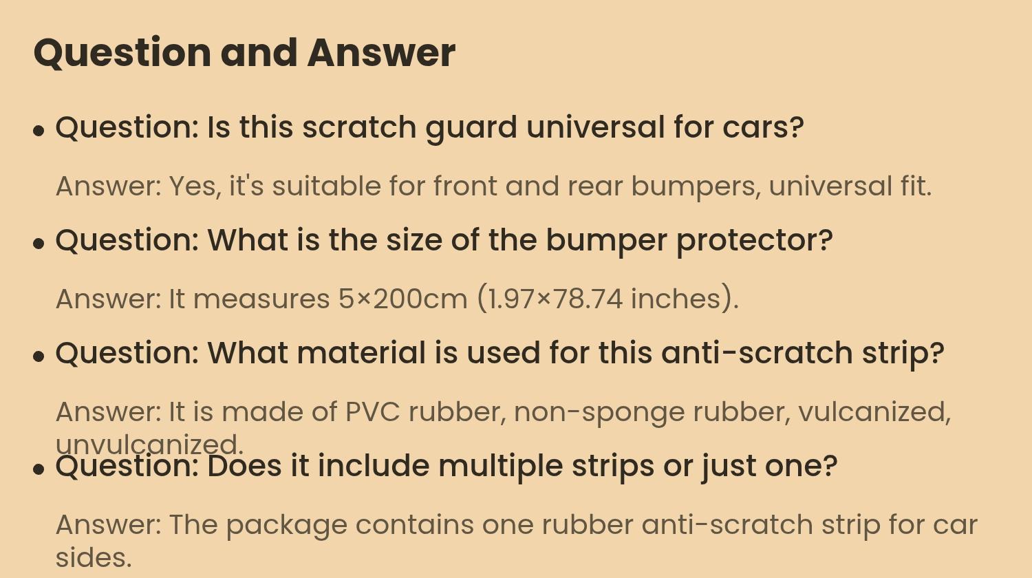Car Side Scratch Guard Strip, 5x200cm Rubber Bumper Protector, Universal Fit for Front and Rear Bumpers, Car Decoration Accessory