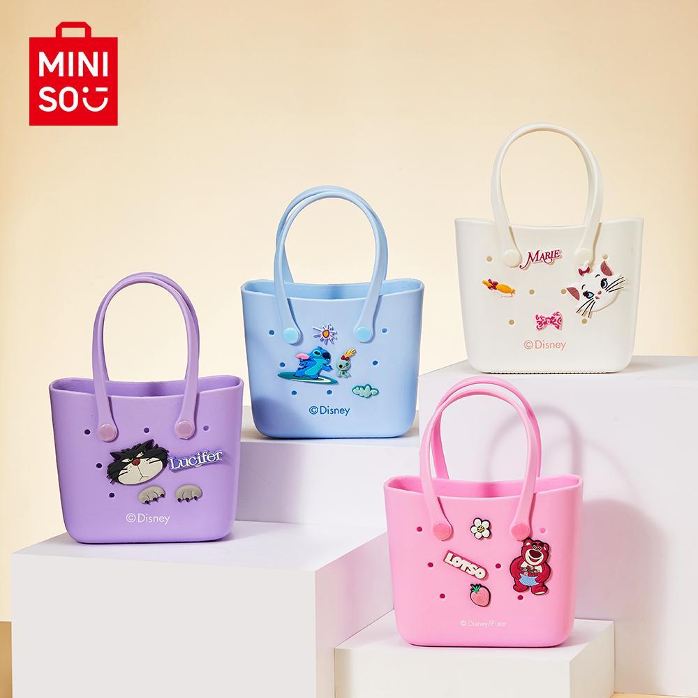 Disney Mini Handbag EVA Material Mini Tote Bag Cute Shoulder Bag Durable Bags For Girls Small Size Strawberry Bear Lucifer Marie Stitch With Handle Cute Hand Bags For Tutorial School Work Easter Baskets