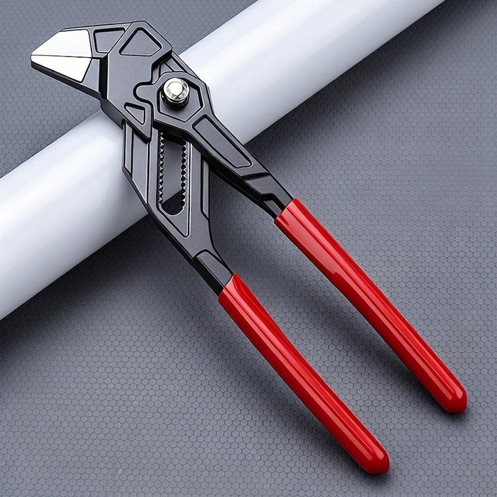 1pc Pliers Wrench, Two-In-One Adjustable Chrome Vanadium Steel Wrench, Flat Jaw Parallel Mouth, Ideal for Home Repair, Bolts, Nuts, Wrench Tool, Hand Tools