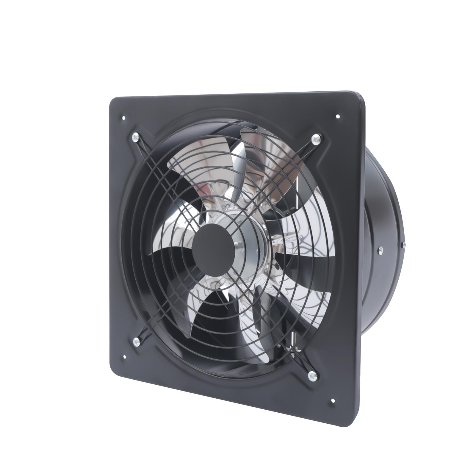 New 12" Exhaust Fan Extractor Fan Wall/Ceiling mount for Bathroom Kitchen Garage（No Plug） Ventilation Ventilator