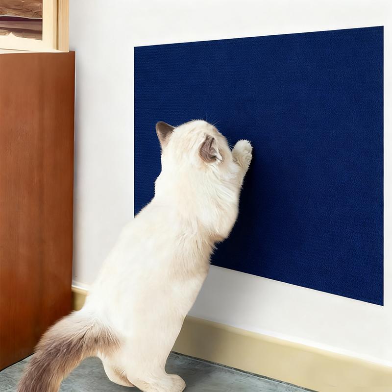 10pc Wall Self-Adhesive Anti-Cat-Scratch Sofa Protector, DIY Cats Scratching Prevention, Linen Material, Trimmable Design, Pet-Friendly