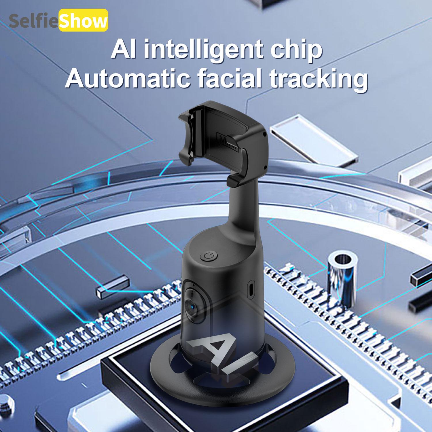 Smart AI Facial Recognition Phone Tripod, 360° Pan & Tilt, Panoramic Tracking & Stabilization for Home & Outdoor Use #TOP PICKS