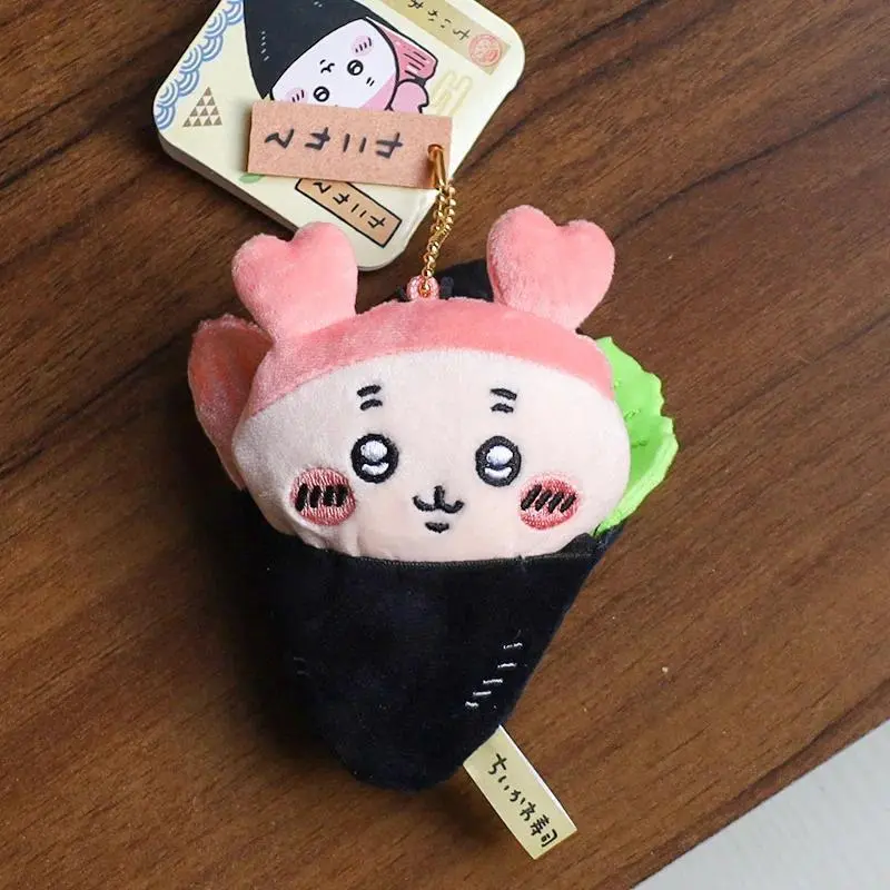 Sushi Series jiyi Pendants Plush Dolls Momonga Hachiware Usagi Pendants Keychains Friend Dolls, Toys Cute Gifts