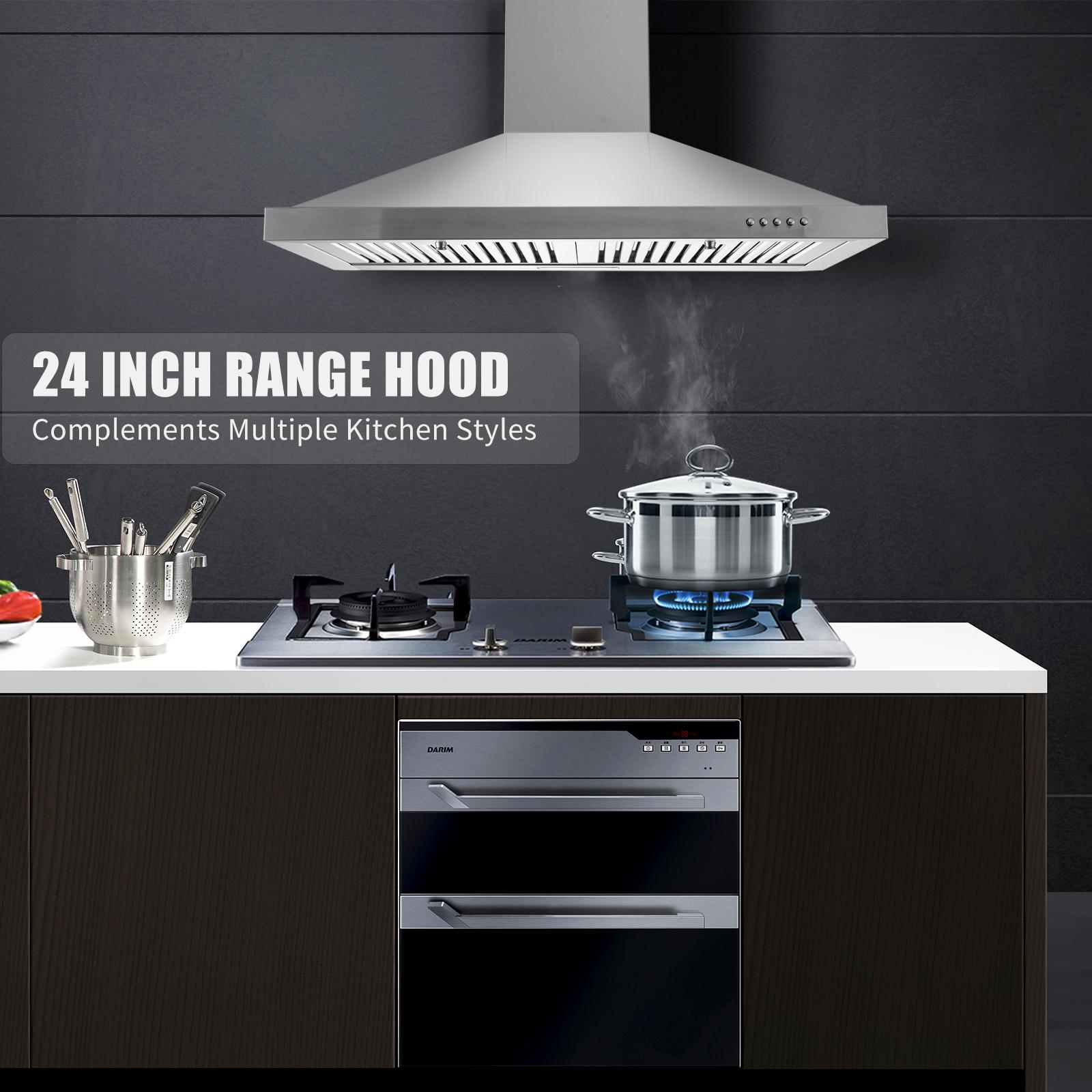 Wall Mount Range Hood 30 inch Kitchen Hood 450 CFM with Ducted/Ductless Touch Control Vent Hood Stainless Steel 3 Speed Exhaust Fan ZMG-0160B Appliance Filter Household Durable Wall Mount Range Hood 30 inch Kitchen Hood 450 CFM with Ducted/Ductless Touch Control Vent Hood Stainless Steel 3 Speed Exhaust Fan ZMG-0160B Appliance Filter Household Durable