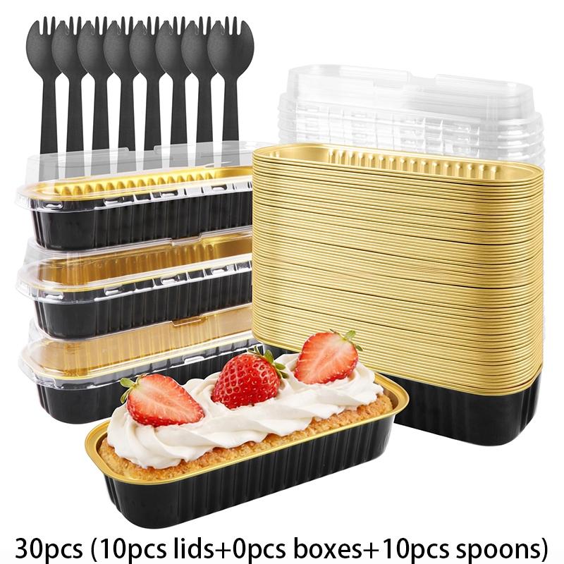 30pcs Aluminum Baking Cup Set, Creative Multi-Functional Sweet Treat Box, Ideal for Cake, Bread, Sushi, Cheese, Kitchen, Party, Holiday