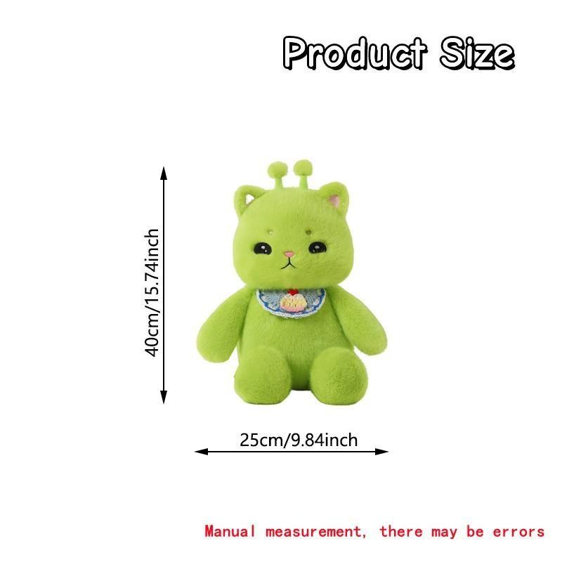 Soft Running Alien Cat Plush Toy, Ideal Gift for Cat Lovers, Perfect for Room Decor, Kids Birthday, Graduation, Wedding, Christmas