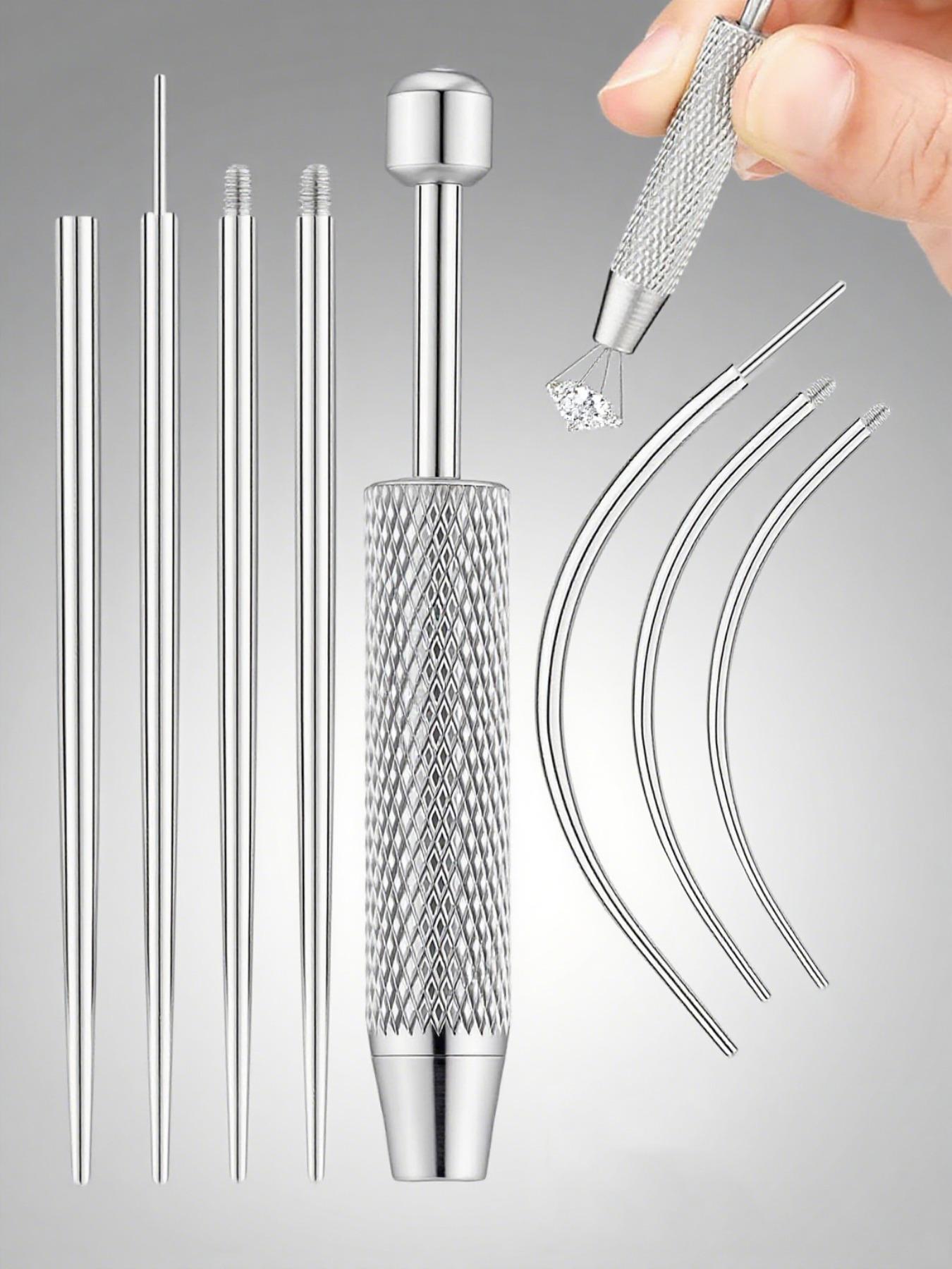 Body Piercing Jewelry Replacement Tool Set, Medical Grade Stainless Steel Cones & Beads Clips for Earrings Nose Rings Lip Studs