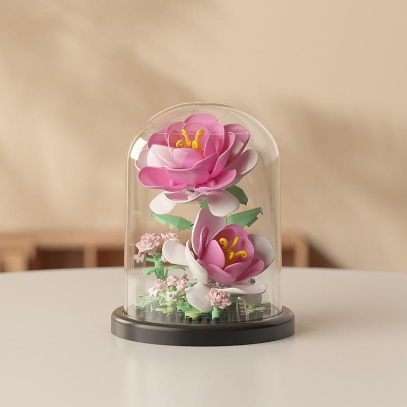 Jihui New Flower Pot Series Building Block Sets, Compatible with